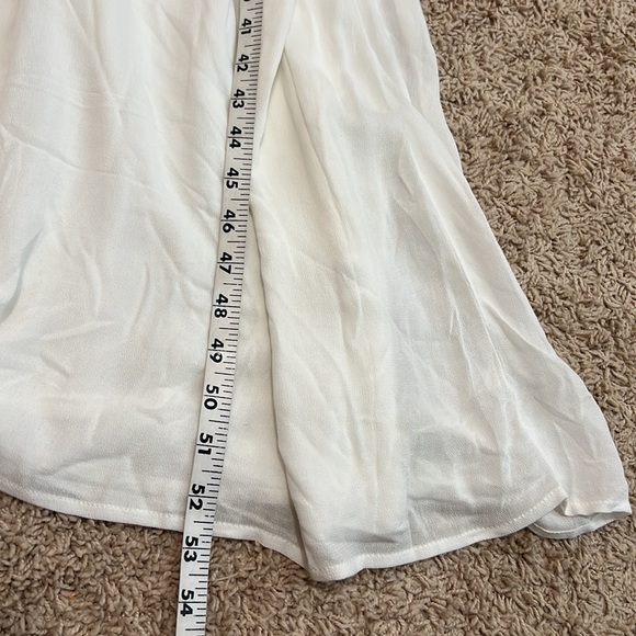 Lulus Days Of Sunlight Women Small Blue Embroidery White Maxi Lined Dress NWT - Picture 11 of 13